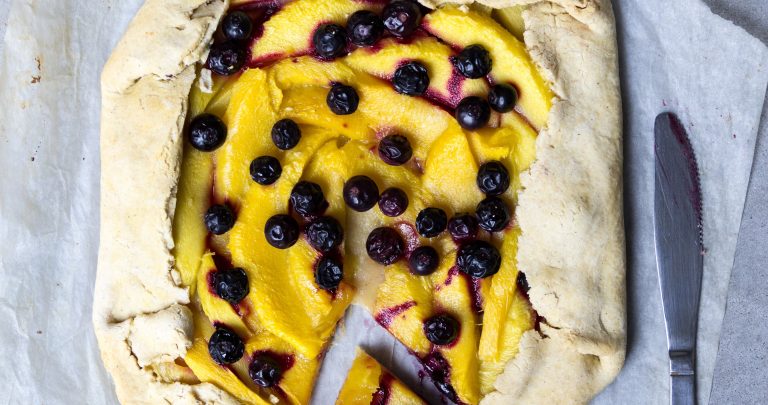 vegan mango galette