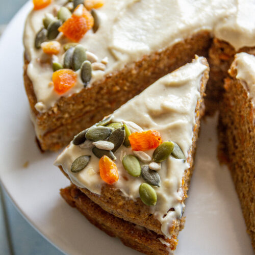 vegan carrot cake cashew frosting