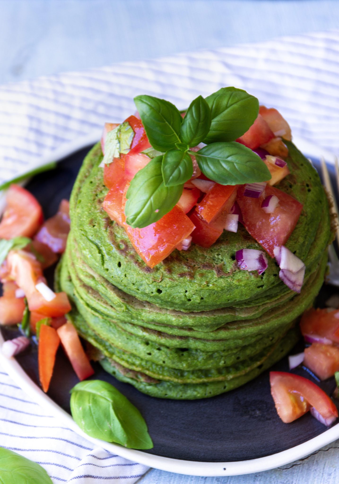 Savoury Green Pancakes