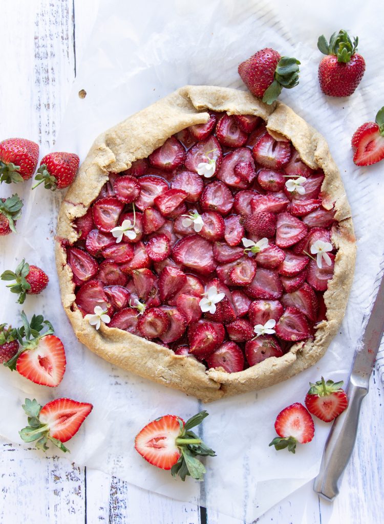 vegan galette recipe with strawberries