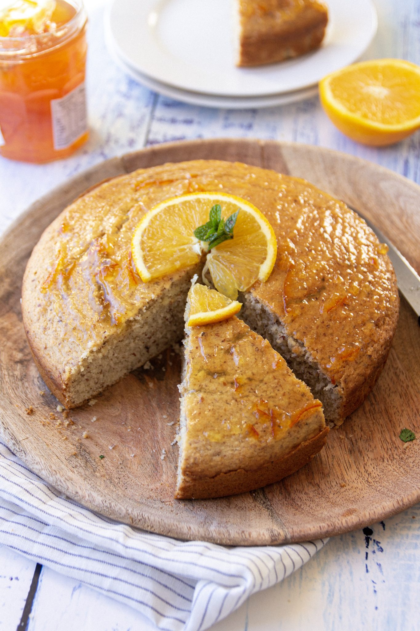 vegan orange cake, orange almond cake recipe that is vegan, dairy-free and egg-free