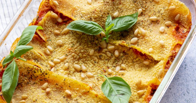 vegan zucchini cashew cheese lasagna