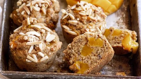 we love this healthy vegan mango muffins recipe