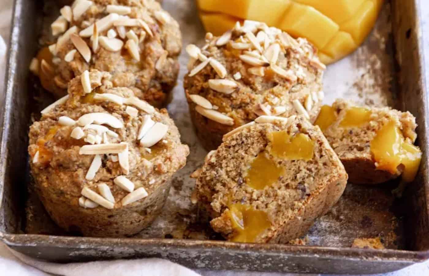 we love this healthy vegan mango muffins recipe