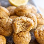 mini vegan lemon muffins