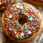 vegan chocolate glazed donut
