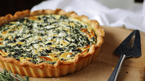 Delicous Vegan Spinach Quiche Recipe