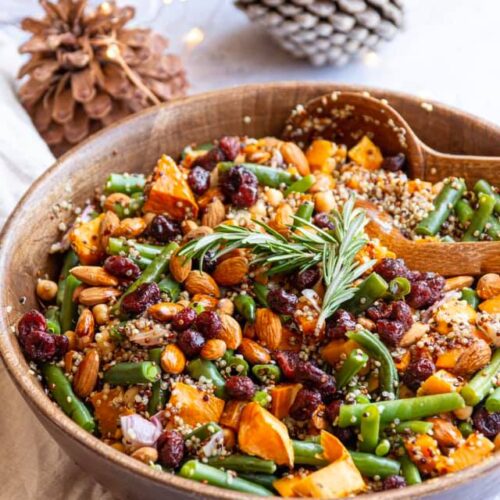 healthy vegan christmas salad