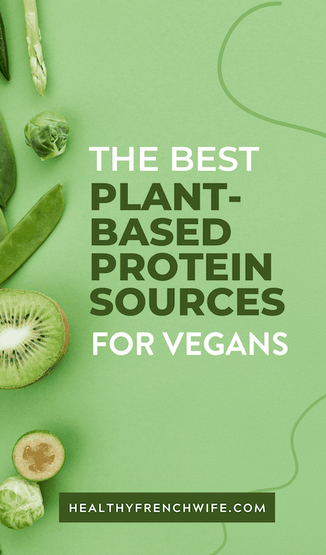 poster from vegan nutritionist as she reveals the best plant-based protein sources for vegan diet