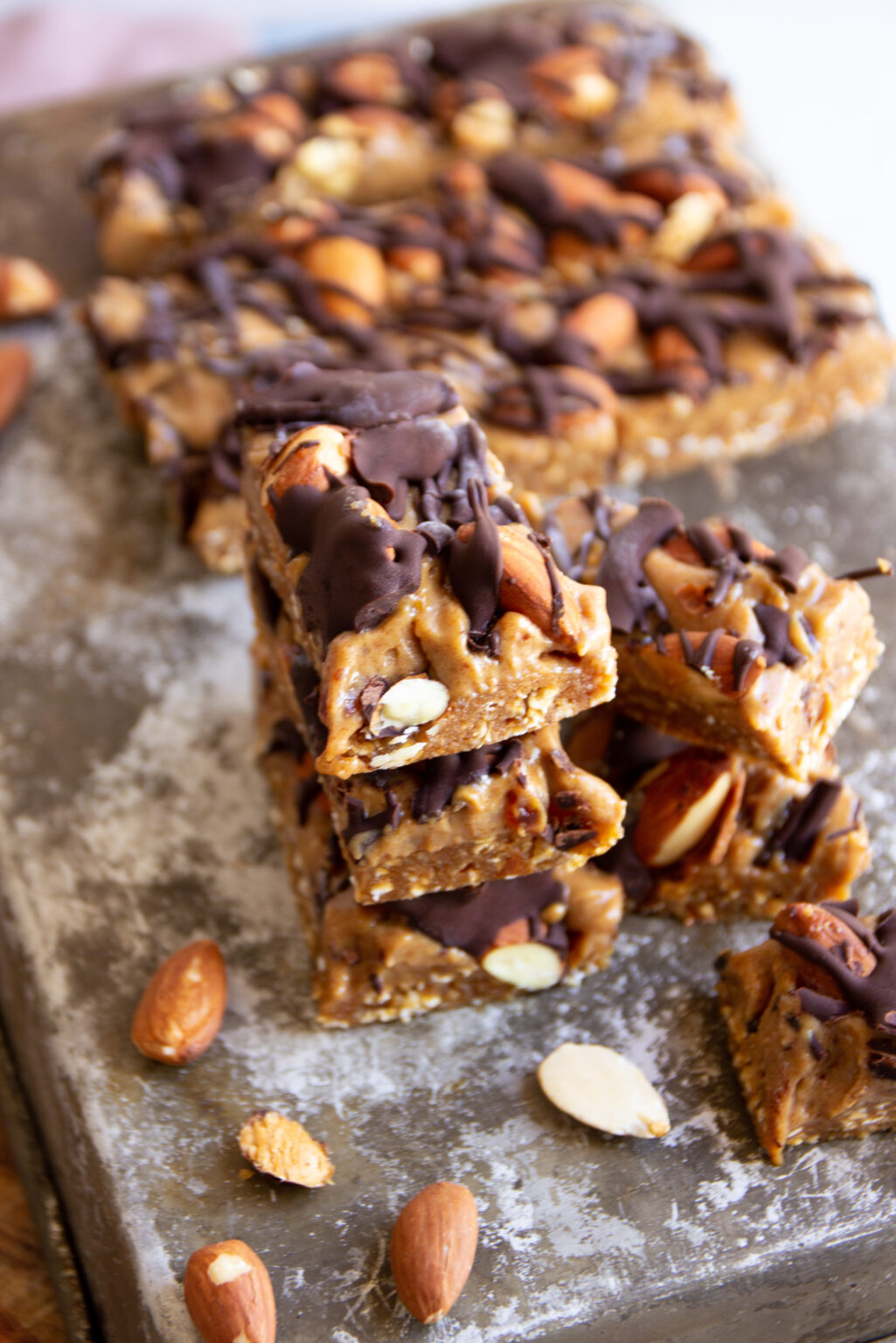 Almond Butter Snickers Recipe Vegan | Healthyfrenchwife