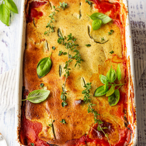 vegan zucchini lentil lasagna