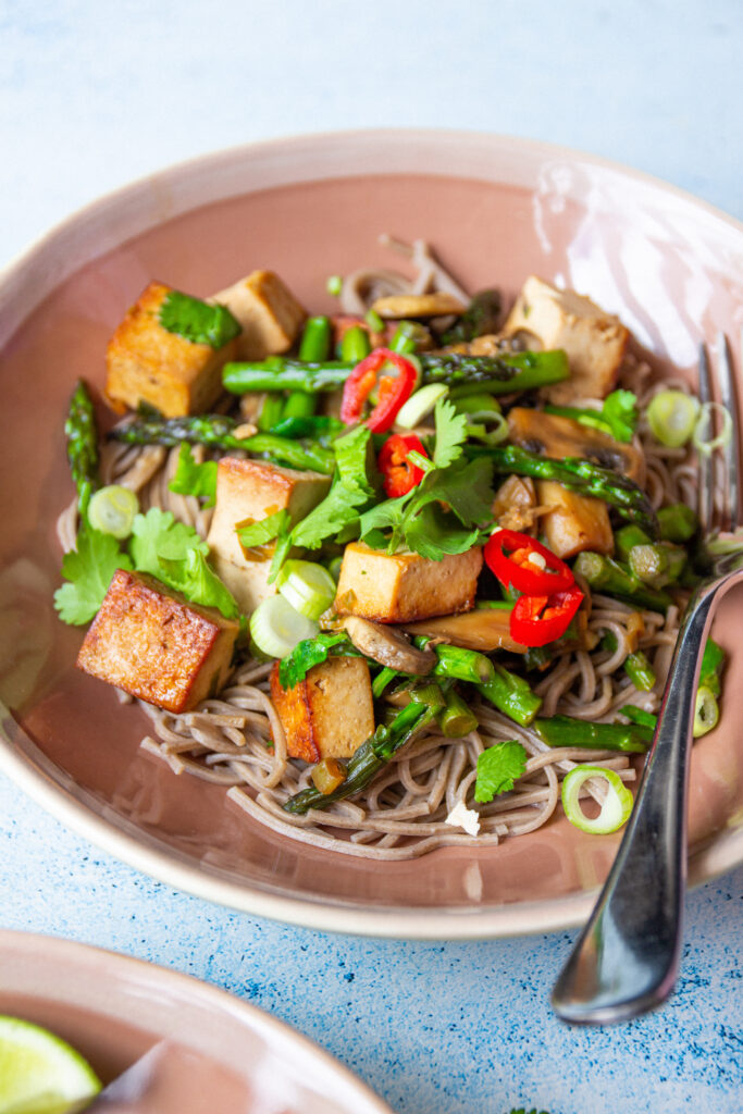 vegan tofu asparagus stir fry recipe