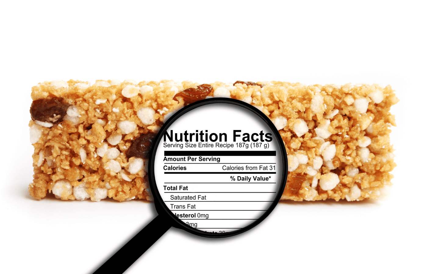 magnifying glass on How to Understand and Use the Nutrition Facts Label
