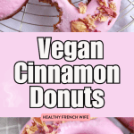 Vegan Healthy Baked Cinnamon Donuts With Pink Glaze Recipe