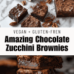 Vegan chocolate zucchini brownies recipe