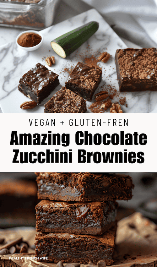 Vegan chocolate zucchini brownies recipe